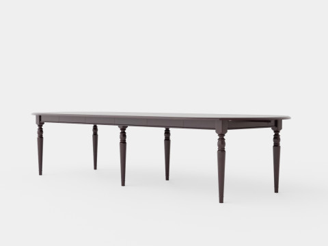 Osterville dining table English 3D Model