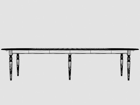 Osterville dining table English 3D Model