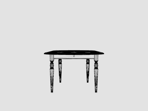 Osterville dining table English 3D Model