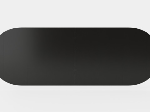 Osterville dining table black 3D 模型