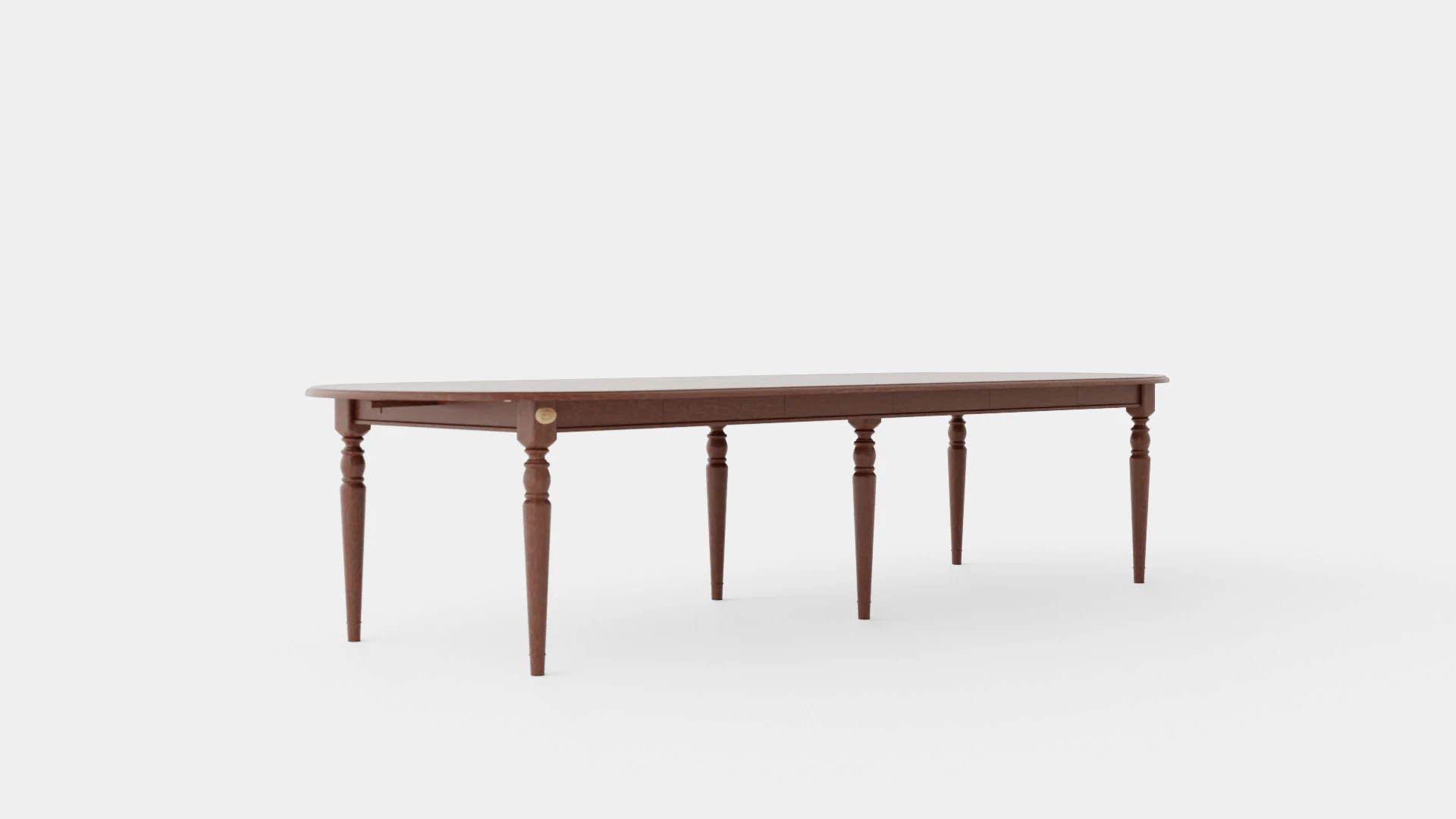 Osterville dining table rich brown 3D Model .c4d .max .obj .3ds .fbx .stl .blend 