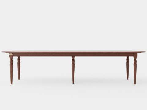Osterville dining table rich brown 3D Modell