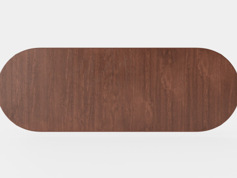 Osterville dining table rich brown 3D Modell