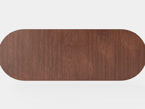 Osterville dining table rich brown 3D Model