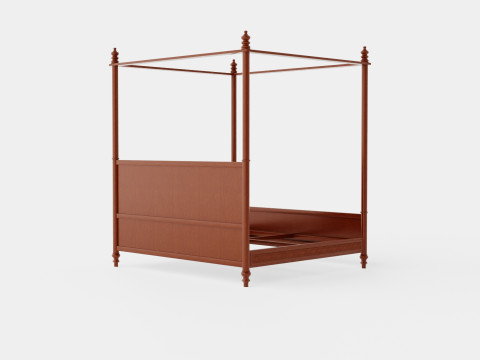 Pacific Polster canopy bed 3D मॉडल