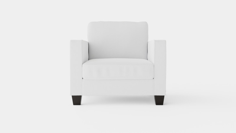 Plaza armchair off white 3Dモデル .c4d .max .obj .3ds .fbx .stl .blend