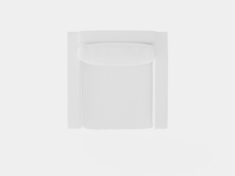 Plaza armchair off white 3Dモデル