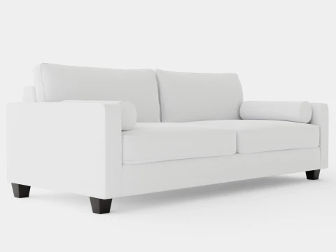 Plaza sofa off white 3D Model
