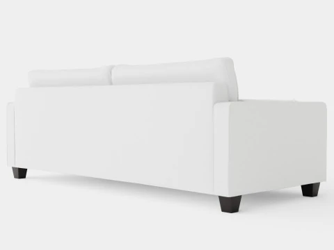 Plaza sofa off white 3D Model