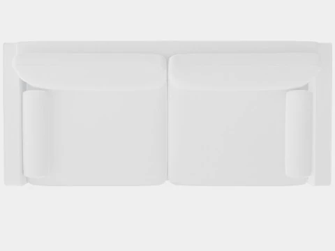 Plaza sofa off white 3D Model