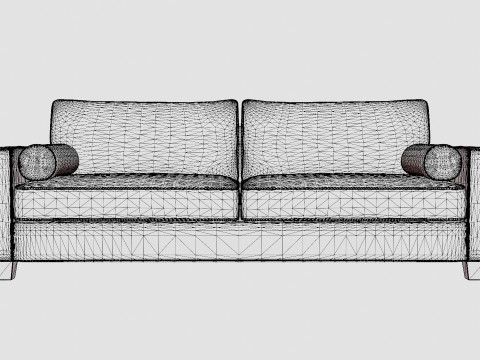 Plaza sofa off white 3D 모델