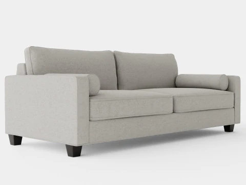 Plaza sofa sand 3D Model