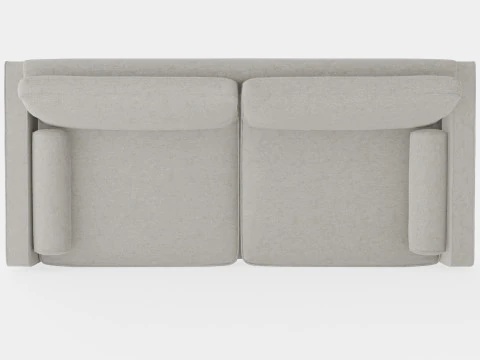 Plaza sofa sand 3D Model