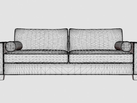 Plaza sofa sand Modelo 3D