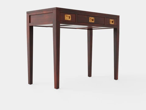 ポカセットデスクコンソールテーブル 英語 3Dモデル