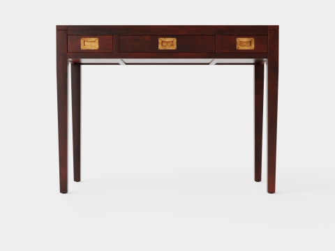 Pocasset desk console table English 3D Model