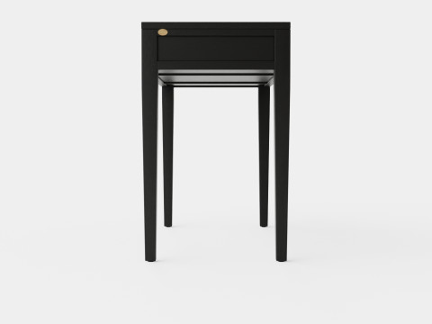 Pocasset desk console table black oak Modelo 3D