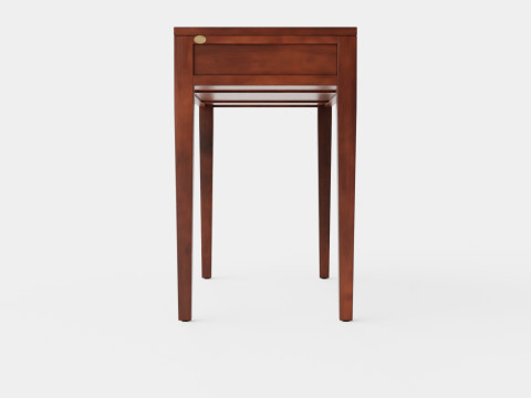 Pocasset desk console table rich brown Modèle 3D