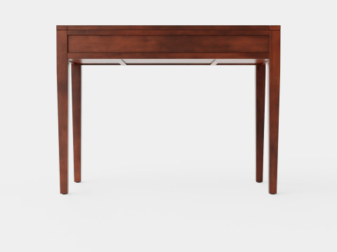 Pocasset desk console table rich brown Modèle 3D