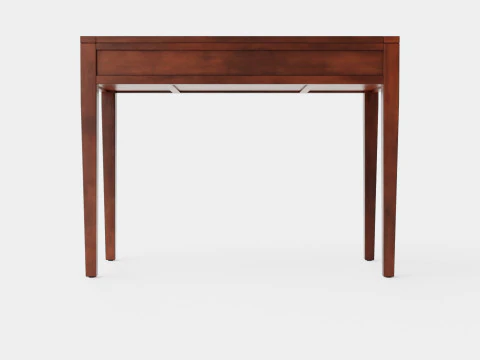 Pocasset desk console table rich brown 3D Model