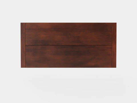 Pocasset desk console table rich brown 3D Model
