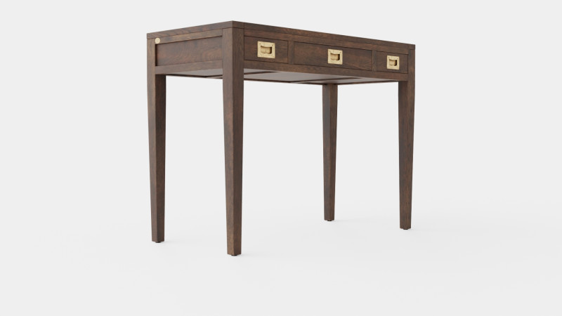 Pocasset desk console table wenge 3D 모델 .c4d .max .obj .3ds .fbx .stl .blend 