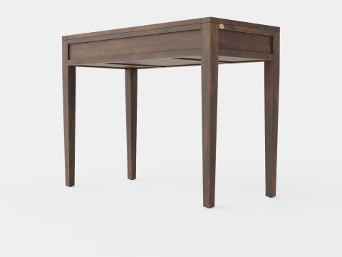 Pocasset desk console table wenge 3D 모델