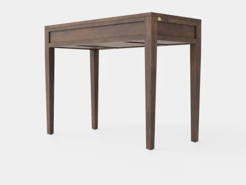 Pocasset desk console table wenge 3D Model