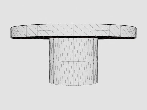 Regent coffee table grey 3D Model