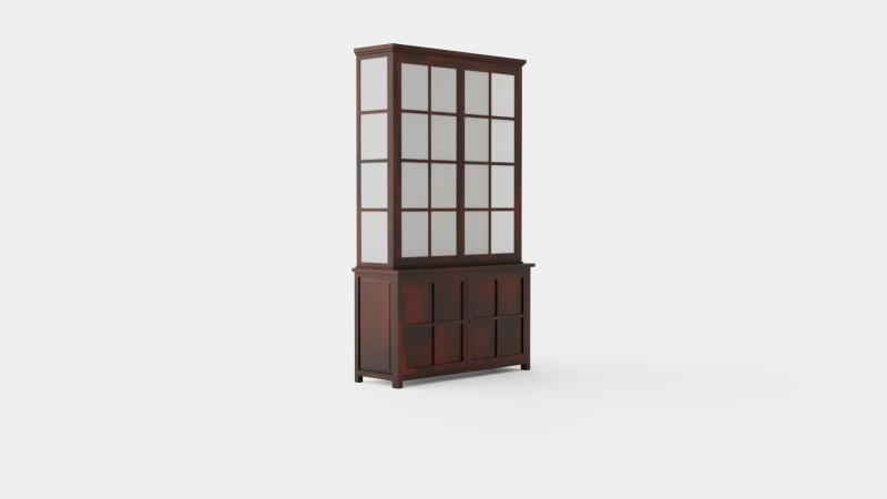 Rhode Island display cabinet English 3D मॉडल .c4d .max .obj .3ds .fbx .stl .blend 