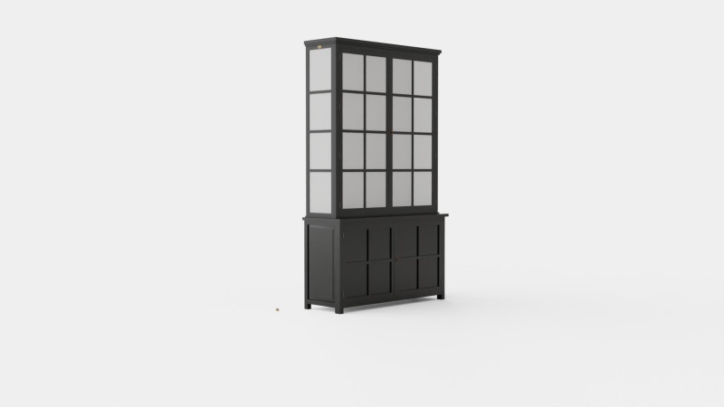 Rhode Island display cabinet black Modelo 3D .c4d .max .obj .3ds .fbx .stl .blend 