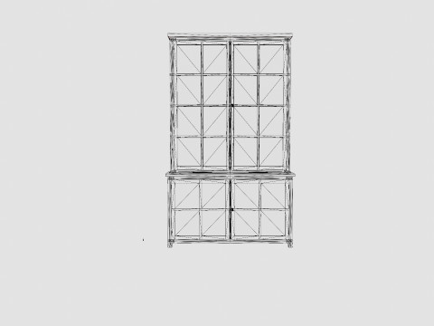 Rhode Island display cabinet black Modelo 3D