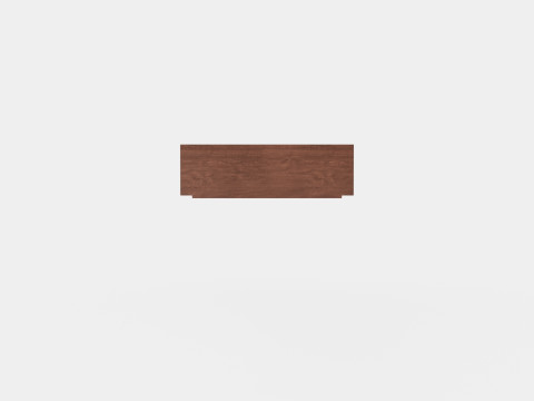 Rhode Island display cabinet rich brown 3D Model