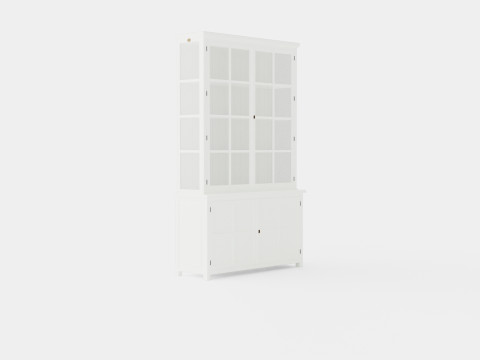 Rhode Island display cabinet white 3D Model