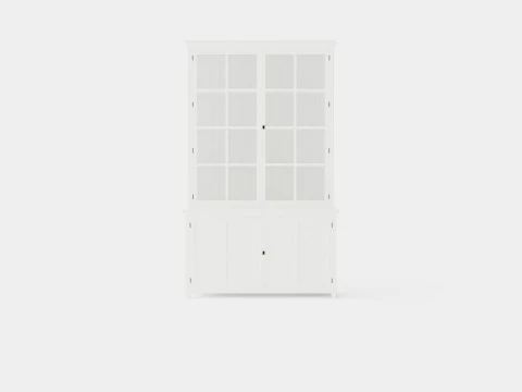 Rhode Island display cabinet white 3D Model