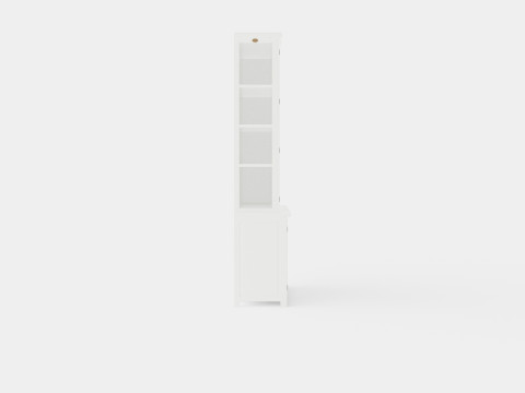Rhode Island display cabinet white 3D मॉडल