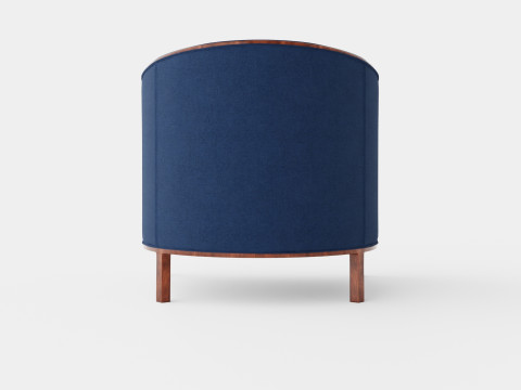 Ryder armchair indigo 3D 模型