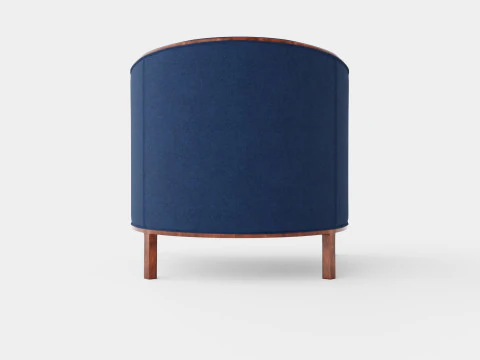 Ryder armchair indigo 3D Model