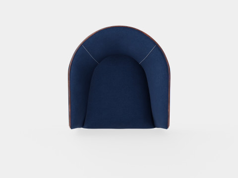 Ryder armchair indigo 3D 模型