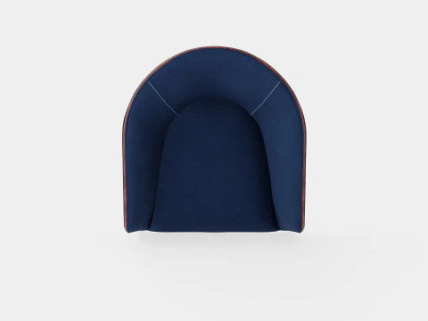 Ryder armchair indigo 3D Model
