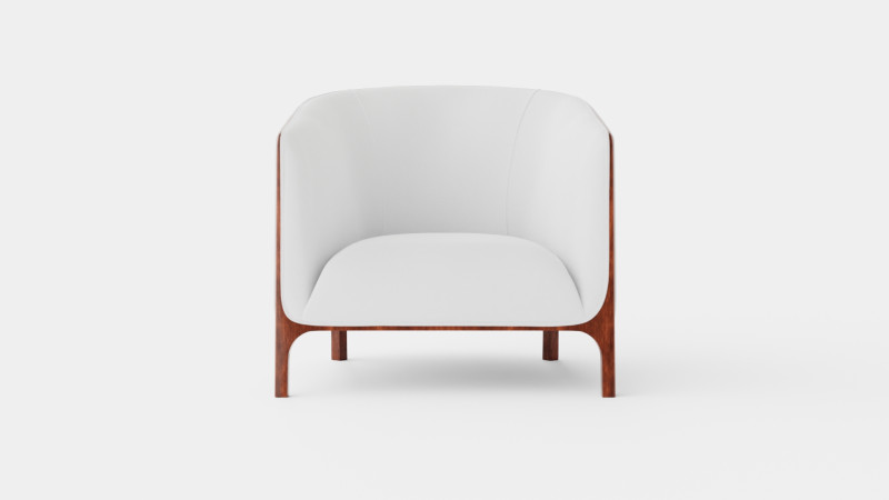 Ryder armchair off white Modello 3D .c4d .max .obj .3ds .fbx .stl .blend 