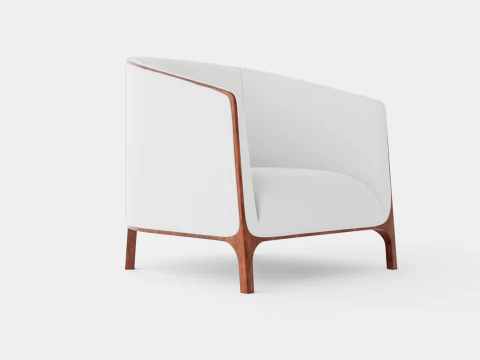 Ryder armchair off white 3D Model