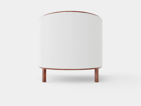 Ryder armchair off white 3D Model