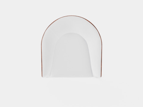 Ryder armchair off white Modello 3D