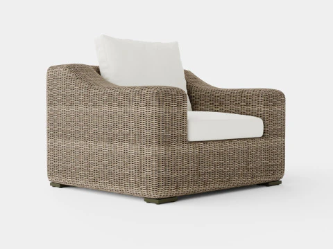 San Diego armchair vintage 3D Model