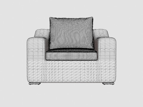 San Diego armchair vintage 3D 模型