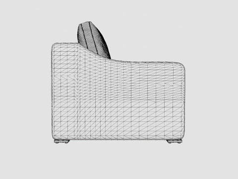 San Diego armchair vintage 3D Model