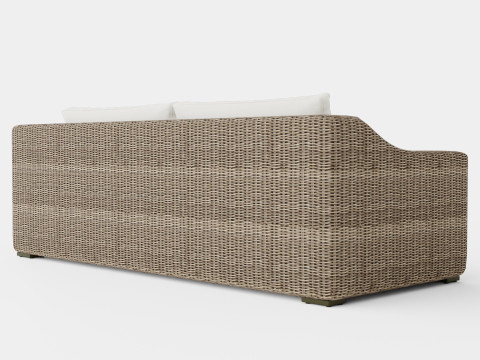 San Diego sofa vintage 3 seat including cushions 3D Model