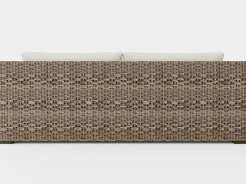 San Diego sofa vintage 3 seat including cushions 3D Model