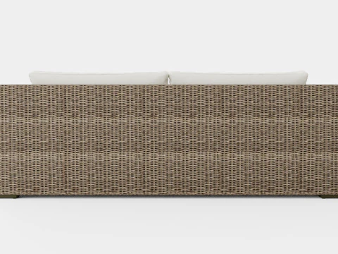 San Diego sofa vintage 3 seat including cushions 3D Model